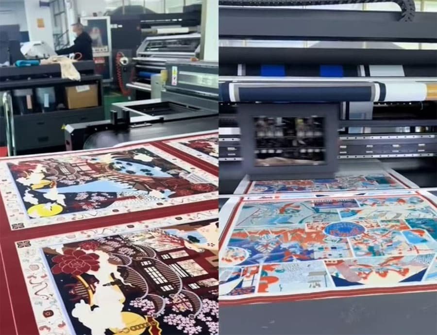 Hijab fabric printing workshop