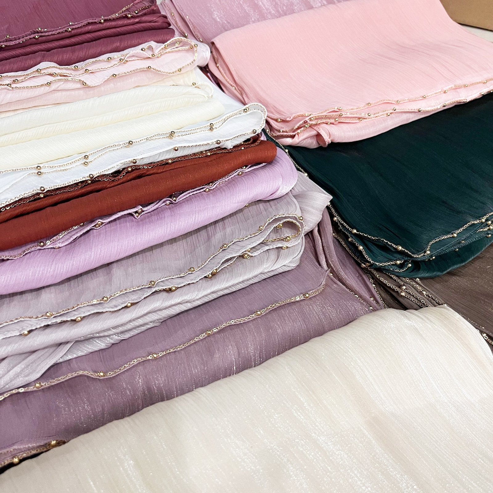 Four Side Metal Chain Hijab, Hot New Scarf - Image 5