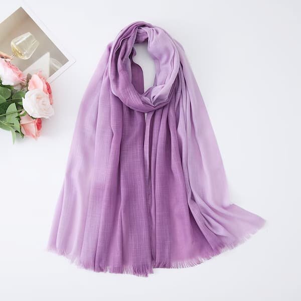 Two Tone Bamboo Scarf, Four Season Scarf Shawl