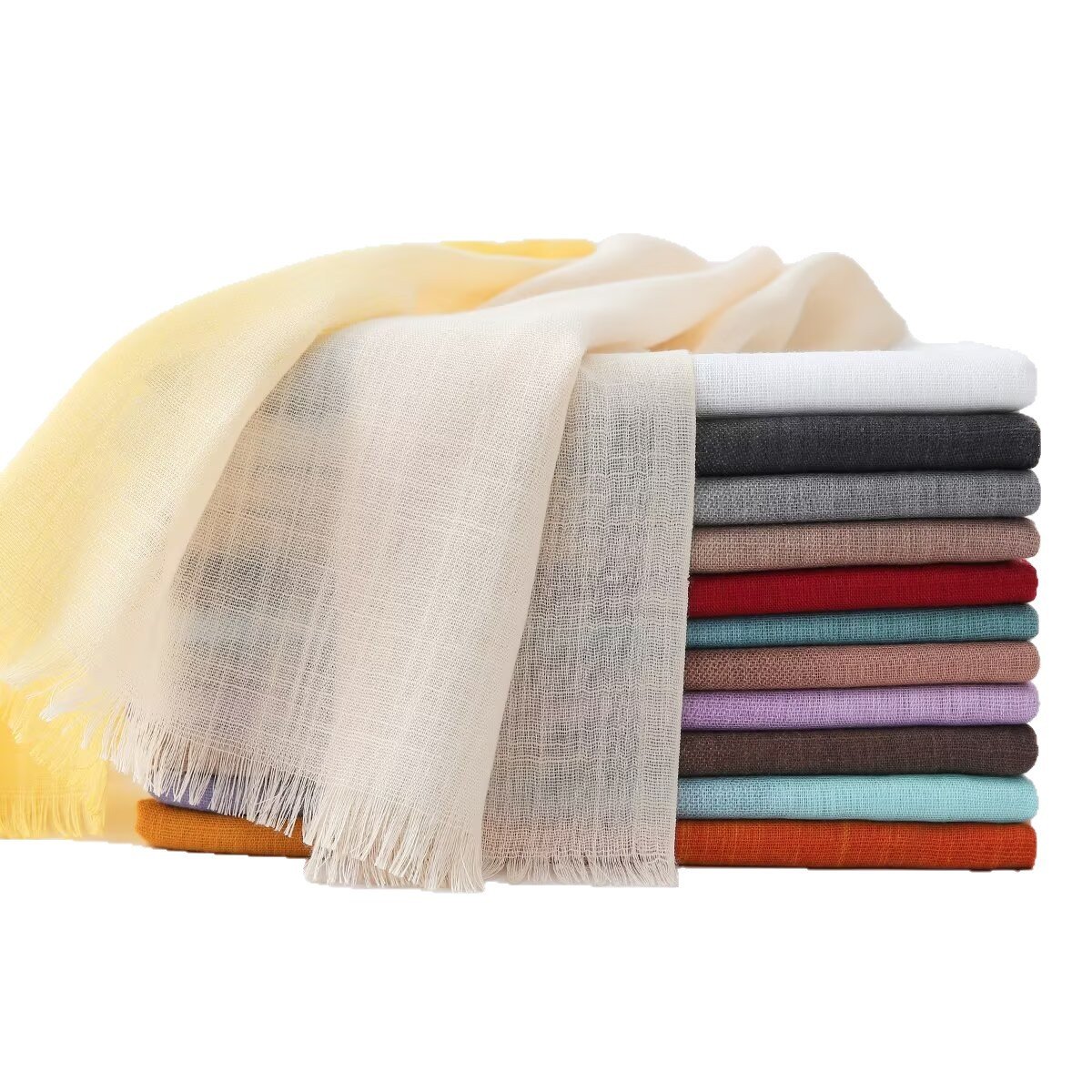 Two Tone Bamboo Scarf, Four Season Scarf Shawl - Image 5