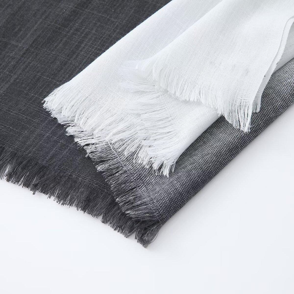 Two Tone Bamboo Scarf, Four Season Scarf Shawl - Image 2